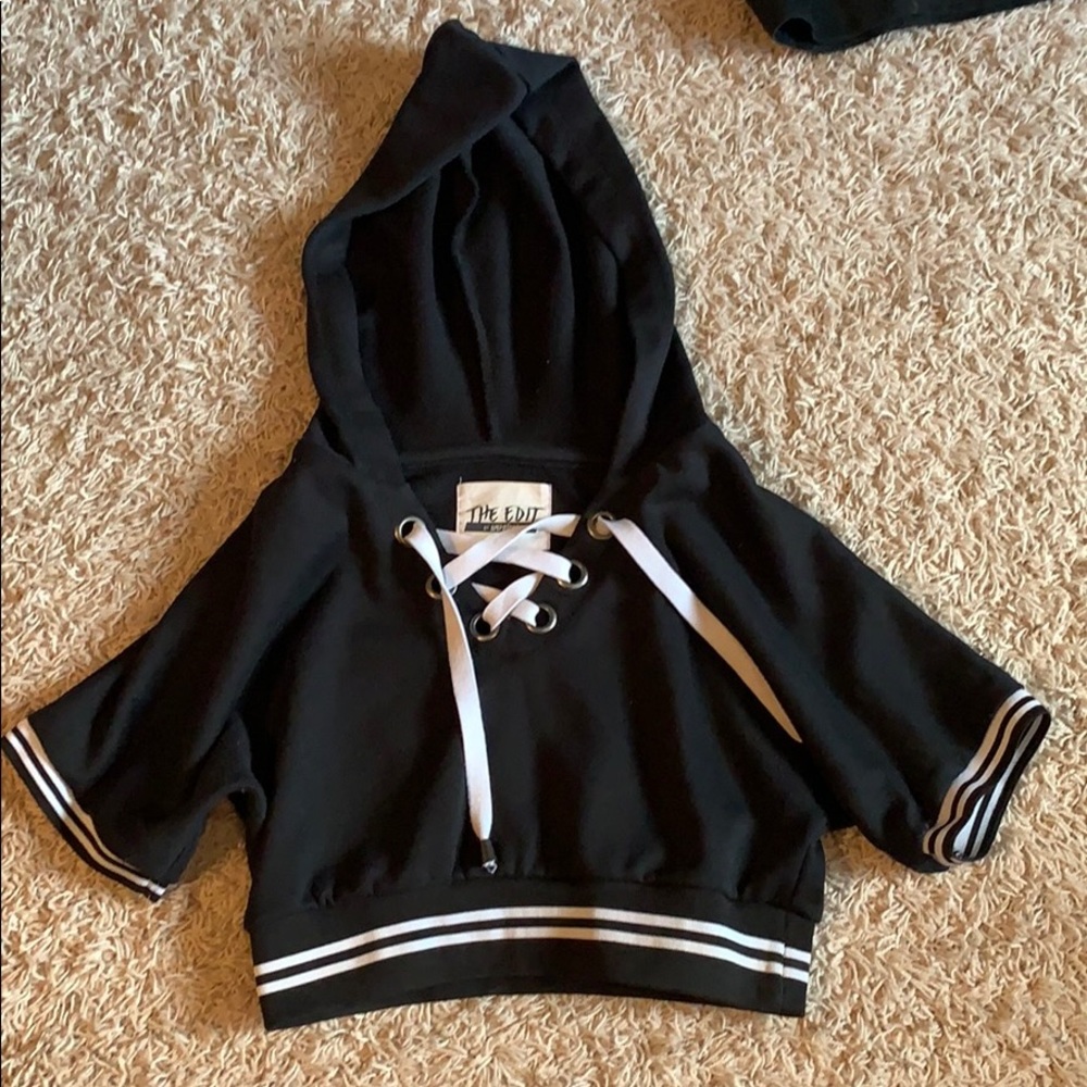 Hooded Crop Tshirt